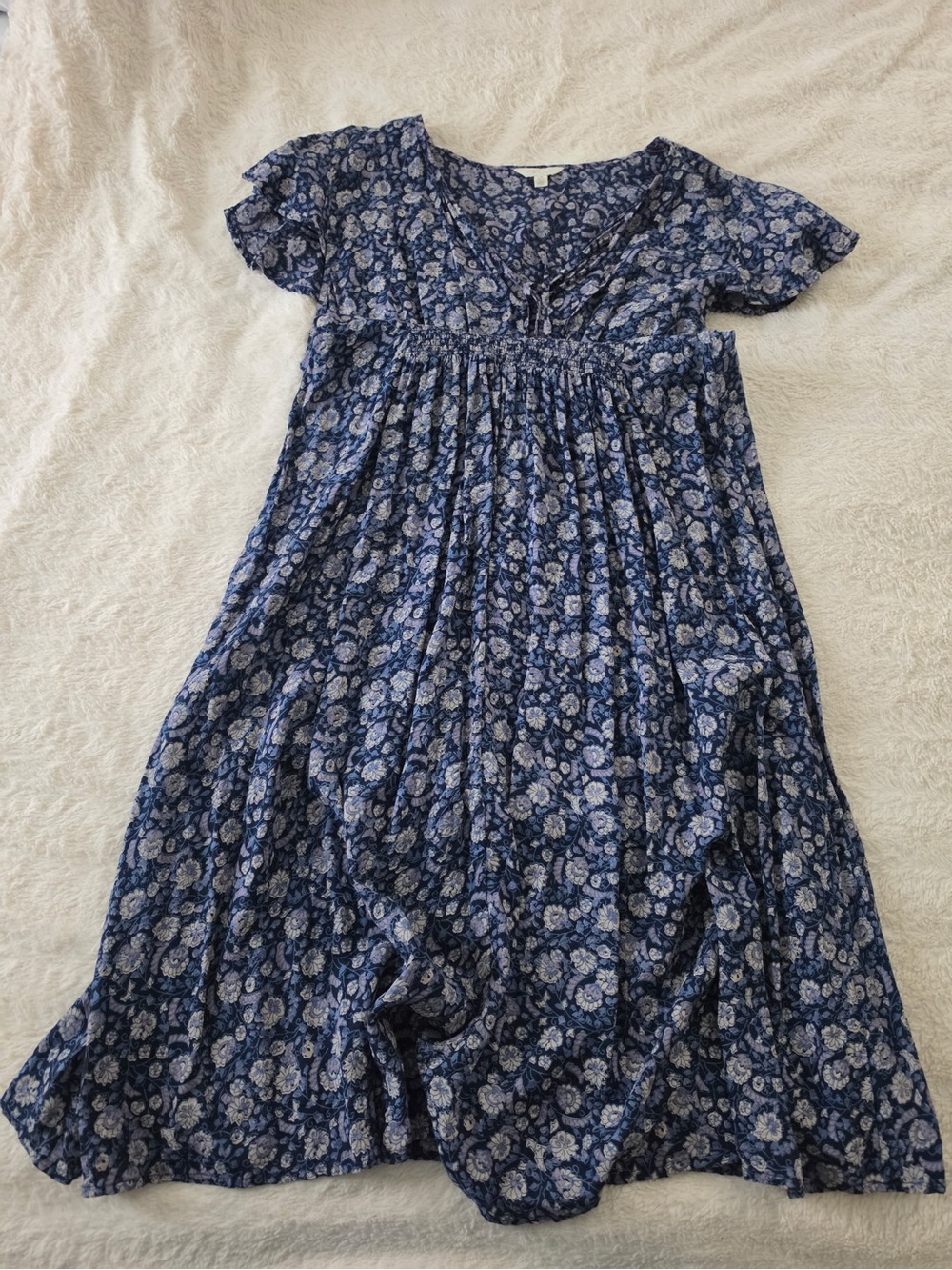 Blue Floral Dress